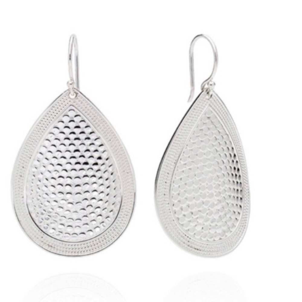 Anna Beck Medium Sterling Silver Teardrop Earrings